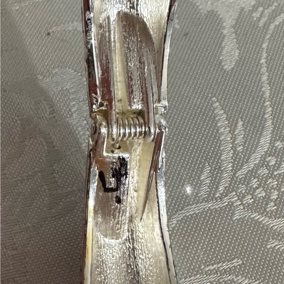 Vintage Turquoise and Silver enamel Bangle Bracelet - Picture 4 of 4